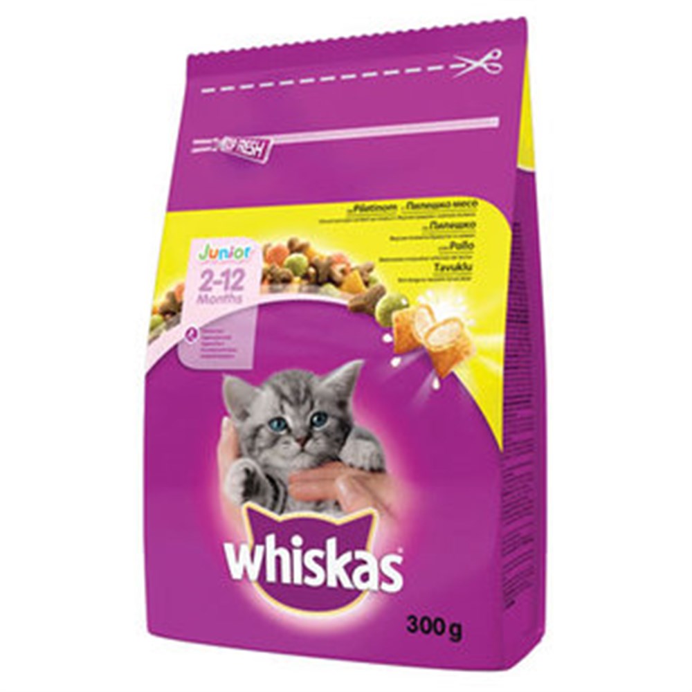 WHISKAS JUNIOR 300GR TAVUKLU KURU MAMA Kıbrıs Sanal Market